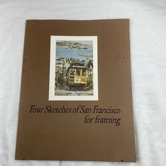 Vintage 1968 Don Davey Four San Francisco Landmarks Lithographs For Framing - Picture 8 of 9
